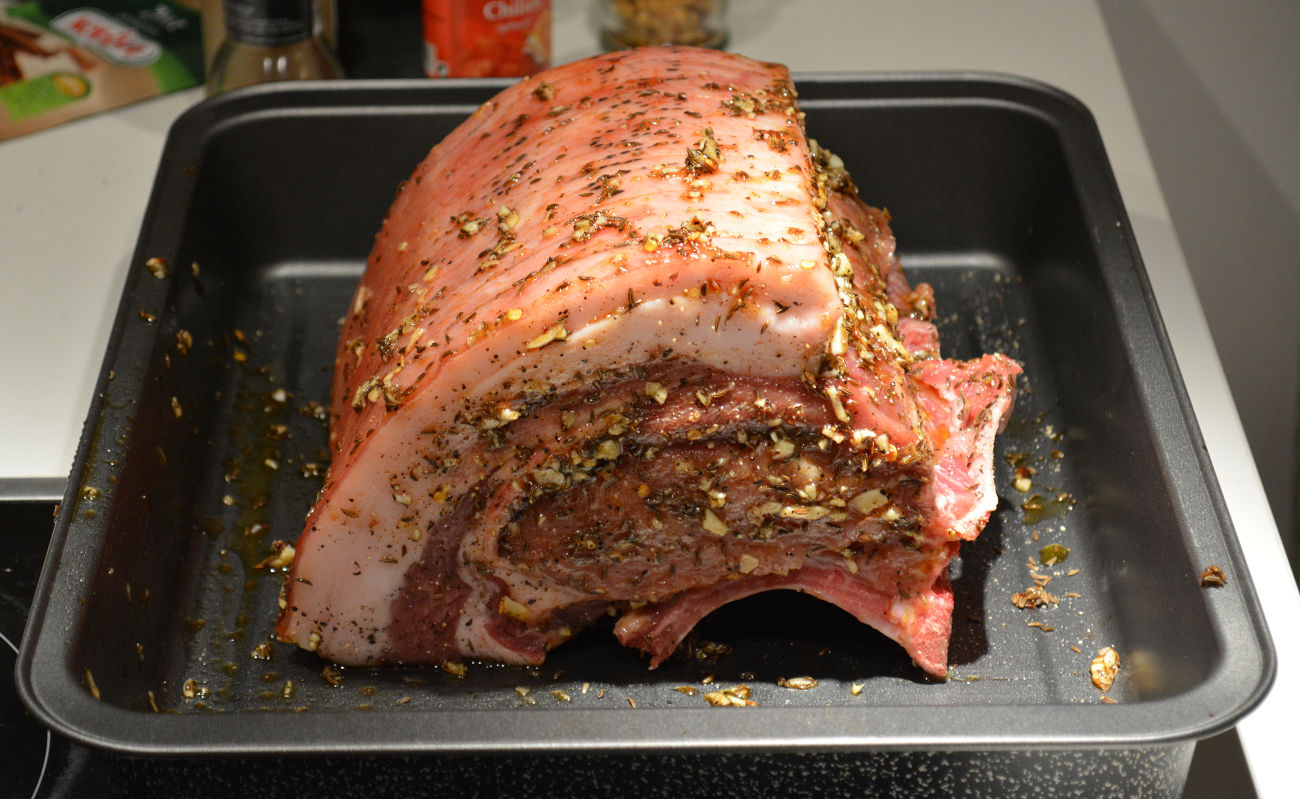 Austrian pork roast in the making...